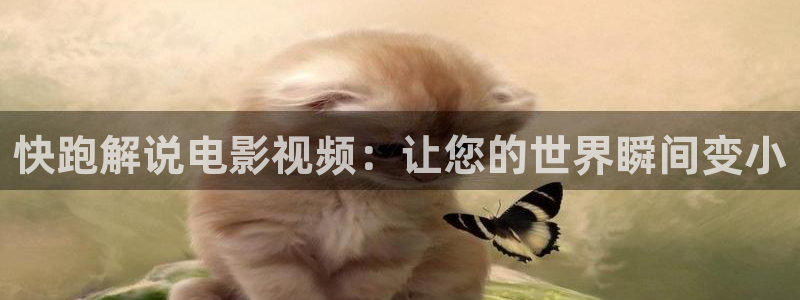 久久久草影院：快跑解说电影视频：让您的世界瞬间变小