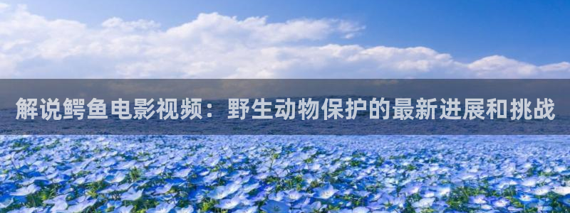 久久久电影首页：解说鳄鱼电影视频：野生动物保护的最新进展和挑战